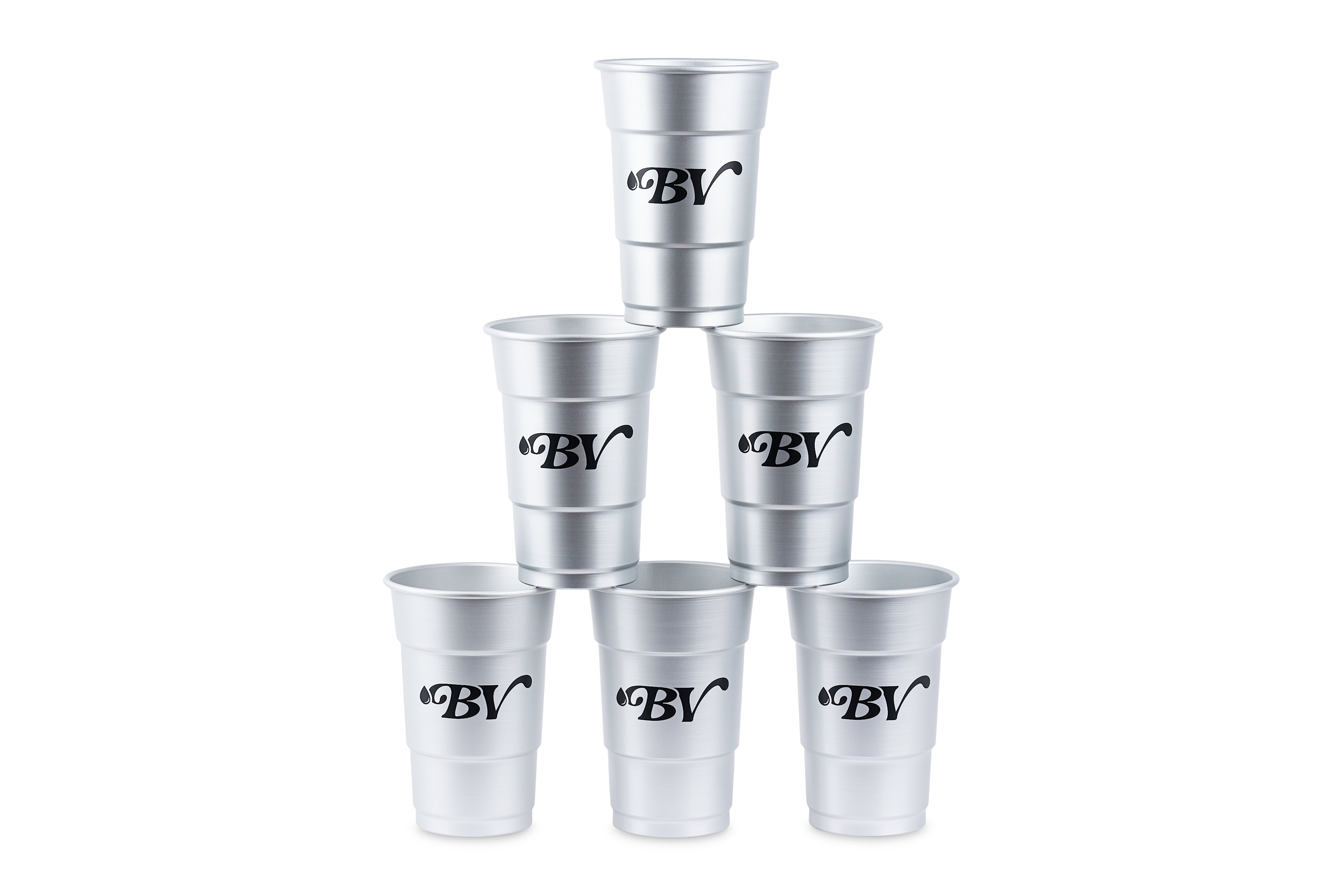 BV Logo Keep Cool Aluminum Cups - 24 Pack
