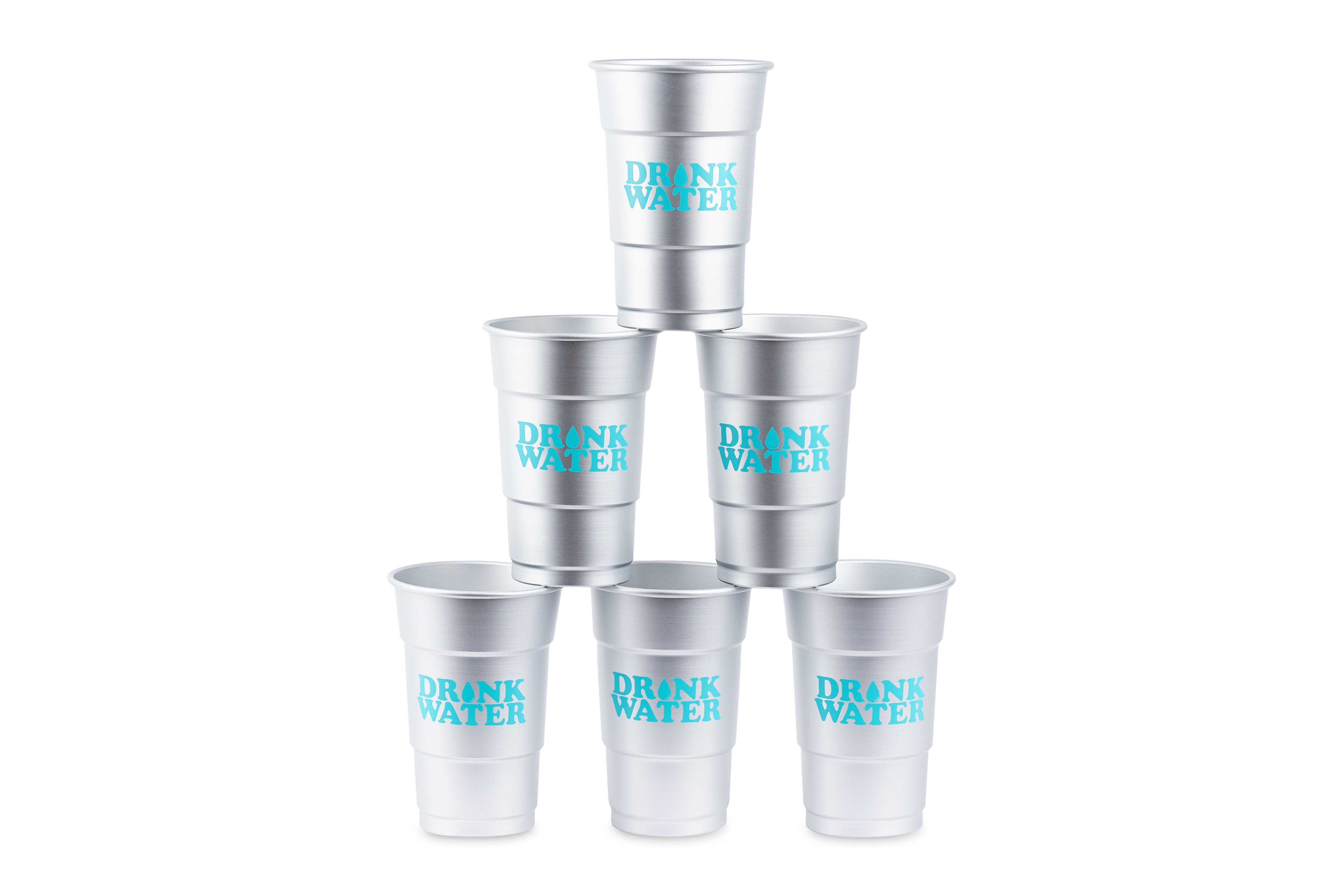 Drink Water Keep Cool Aluminum Cups - 24 Pack (Copy)